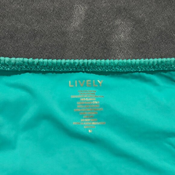 Medium Swim Ruched Bikini Bottom Aquamarine NWT - Picture 3 of 6